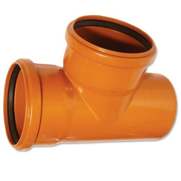 Тройник канал. ПВХ 160-160 *45гр. (рыжий) IT-R