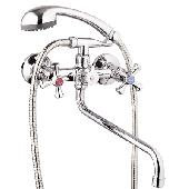 Смеситель для ванны с душем G-lauf QMT7-A827 (1/2;  керам. круглый длин.излив)