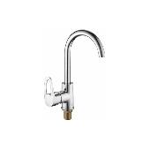 A4401 Смеситель для кухни ACCOONA высокий с гайкой латунь/хром (10)