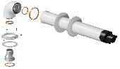 Комплект коакс.дым. АНТИЛЕД 60/100-1м KRATS (Navien Deluxe 75/100 стар.) в ком.адап. 60/75 и фланец