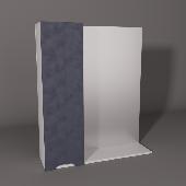 Рим 600 зеркальный шкаф 1 створка ГРАФИТ, АВК