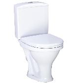 Унитаз-компакт Вест (косой вып., ниж. подв., 1-реж. арм., сид.полипропилен), SANTERI