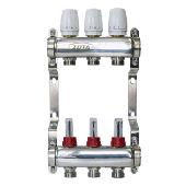 Коллектор из нерж. стали с расходомерами 3 выхода ZOTA