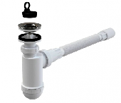 Сифон для умывальника с решеткой и соединением A41+A710, ALCAPLAST