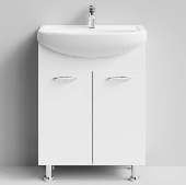 Классик 60 тумба+умывальник белая (рак.Уют60), VOD-OK