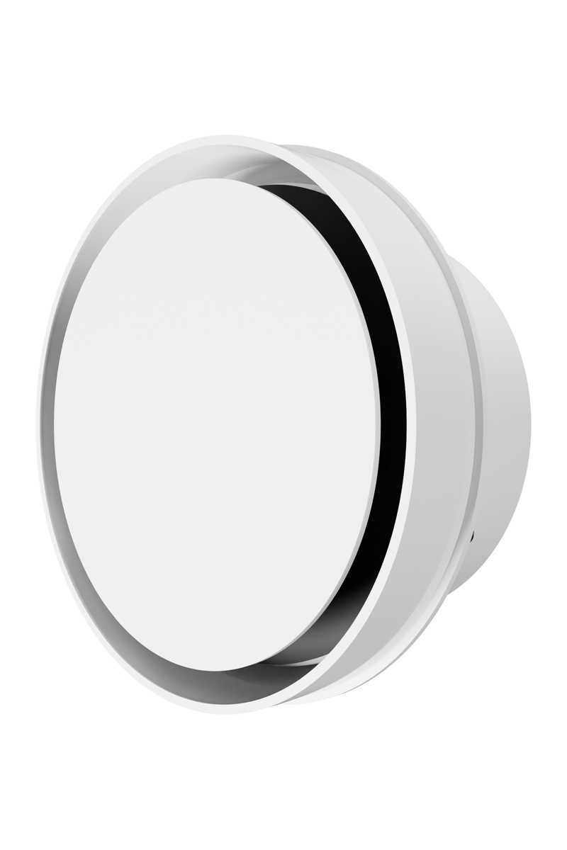 Решетка вентиляционная теневая SH фланец D100 сетка разъемная на магнитах D120 ERA