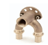 Двойное настенное колено Ø16 - 1/2