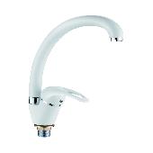 A4040G Смеситель для кухни ACCOONA с гайкой керамика 40мм цвет: белый (10)