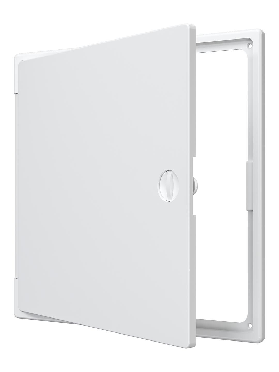 Люк ревизионный ЛТП накладной ручка-задвижка 300х300 пластик EVECS ЛТ3030П