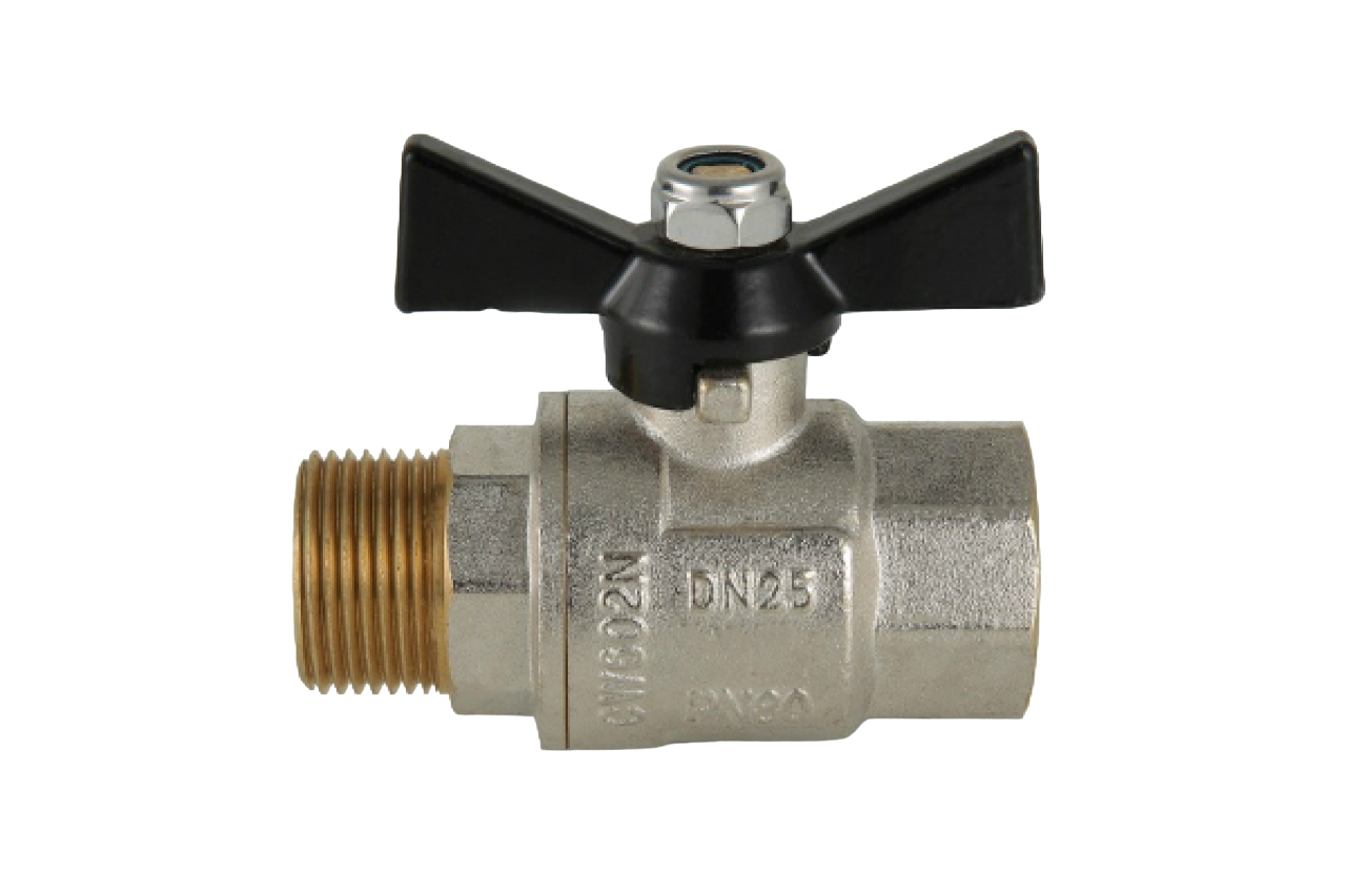 VT.318 Кран шар. PERFECT, рукоятка бабочка 1/2