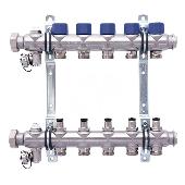Коллекторная группа без расходомеров Hansa FBH-53_04 (нерж.сталь).  Арт. 265304