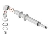 Комплект коакс. дым. Ø60/100 Royal Thermo 1 м АНТИЛЕД (RTF12.002/RTF01/040)