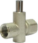 Кран для манометра кнопочный G1/2-G1/2 Ру16