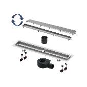 TECElinus. Комплект для монтажа дренажного канала, 800 мм, с решеткой straight, с мембраной 15100089