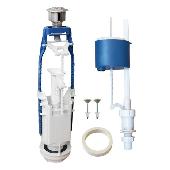 Арматура к бачку 2-х кноп Уклад хром н/подвод универс. D40 (АБ 77.57.14.3)