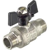 Кран шар.(вода) никелир. 1/2