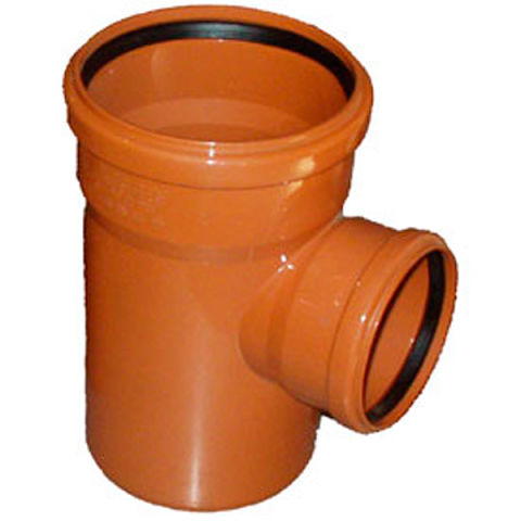 Тройник канал. ПВХ 160-160 *45гр. (рыжий) IT-R