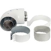 Коакс.отвод Ø60/100 - 90° STOUT от котла (Vaillant,Protherm)  (SCA-6010-230190)