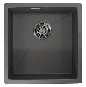 Мойка кухонная сталь GR-4445U ГРАФИТ МАТОВЫЙ Granula (мет. сифон), GRANULA