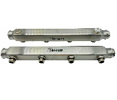 TIM Коллектор из нерж. с межосевым расстоянием выходов 100 мм 1*1/2 (4 выхода)  ZSc.404.060404S