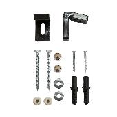 Крепление унитаза к полу с угловыми кронштейнами (скрытый монтаж) 520970