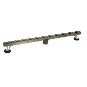 CАНАКС Трап 800х32 мм нерж. щелевой с сухим затвором двухсторонняя решетка цвет БРОНЗА