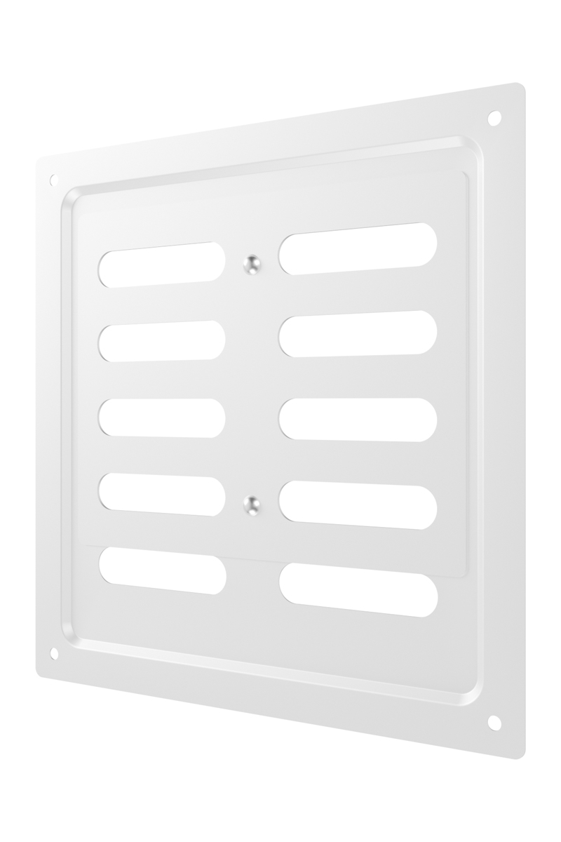 Решетка вентиляционная MER  регулируемая 175х175 окраш. сталь White ERA 1717MER White