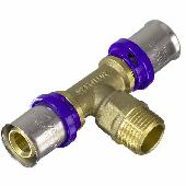 Тройник ПРЕСС  16*1/2*16 НР TIM (104/13) F-T1602M * снят с производства