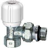 Вентиль угловой терморегулирующий с пред. настройколй Ø1/2