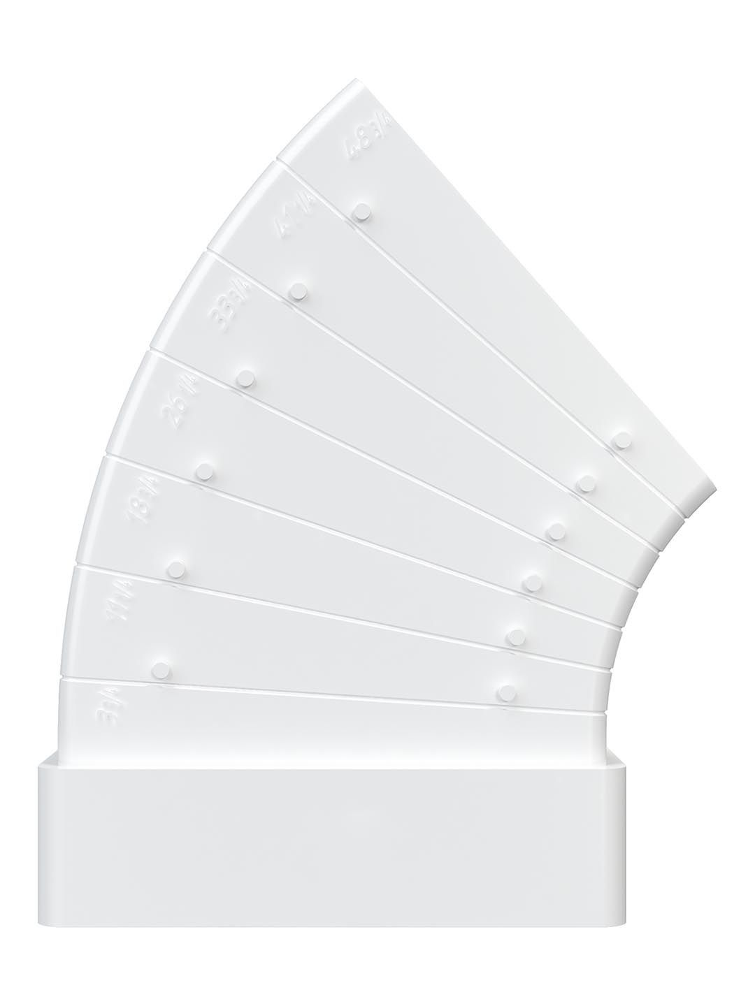 Колено разноугловое горизонтальное пластик 60х120 ERA 612КРП