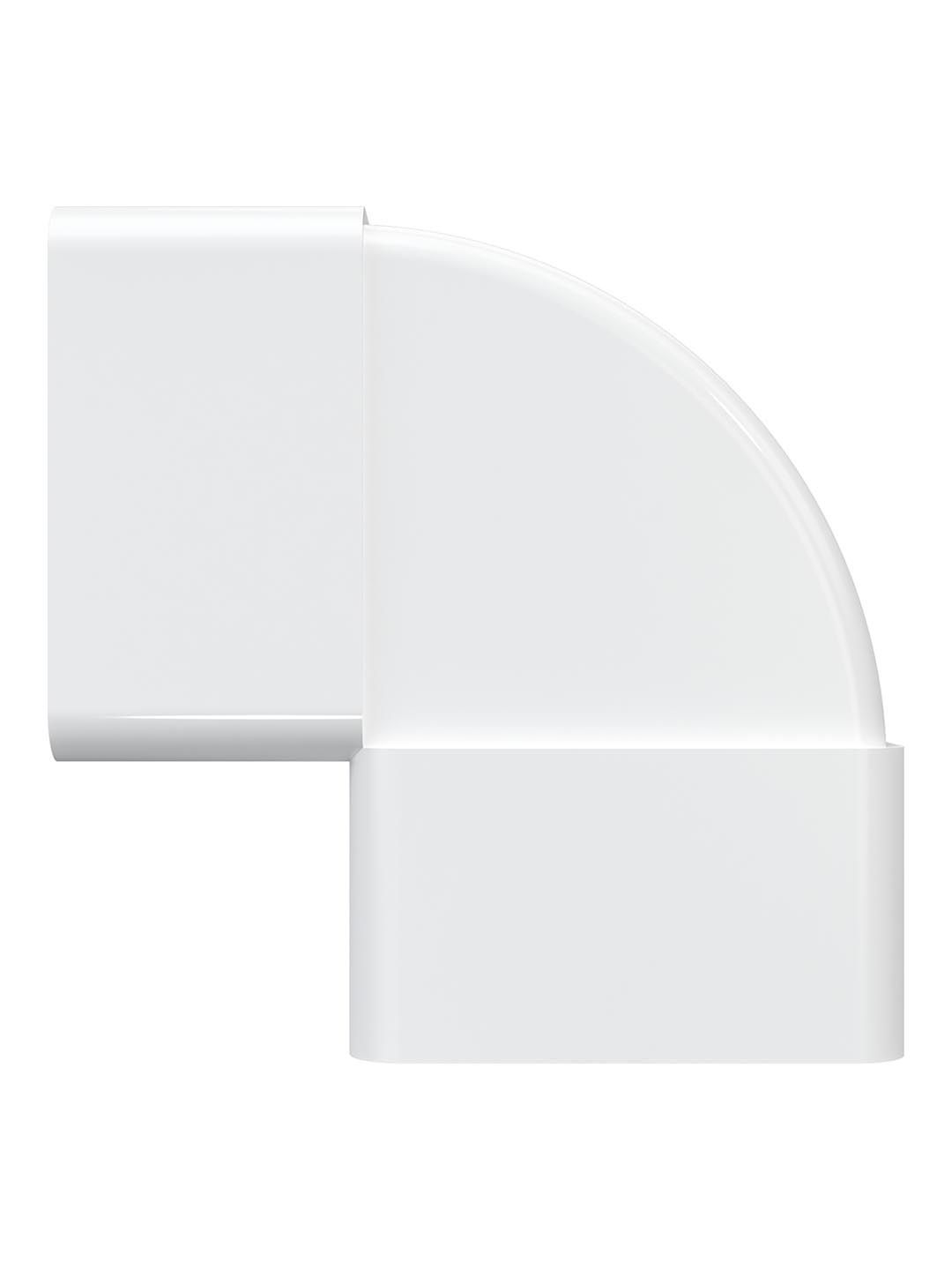 Колено вертикальное пластик 90° 55х110 ERA 511КВП