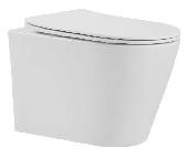 BURGOS ALTO Унитаз подвесной белый, безобод TORNADO, тонкое сиденье дюро, soft close IBERICA BLANCA