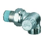 Вентиль трехосевой запорный правый Ø1/2