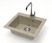 Мойка глян.Гала Z35Q5(песочн.) 480x440x160, Granit MARR BERGG