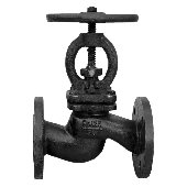 Вентиль запорный муфтовый чугунный 15кч16п, Ду32