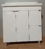 Тренто Como 80 тумба 2 створки 2 ящика + раковина Миранда 80, АВК