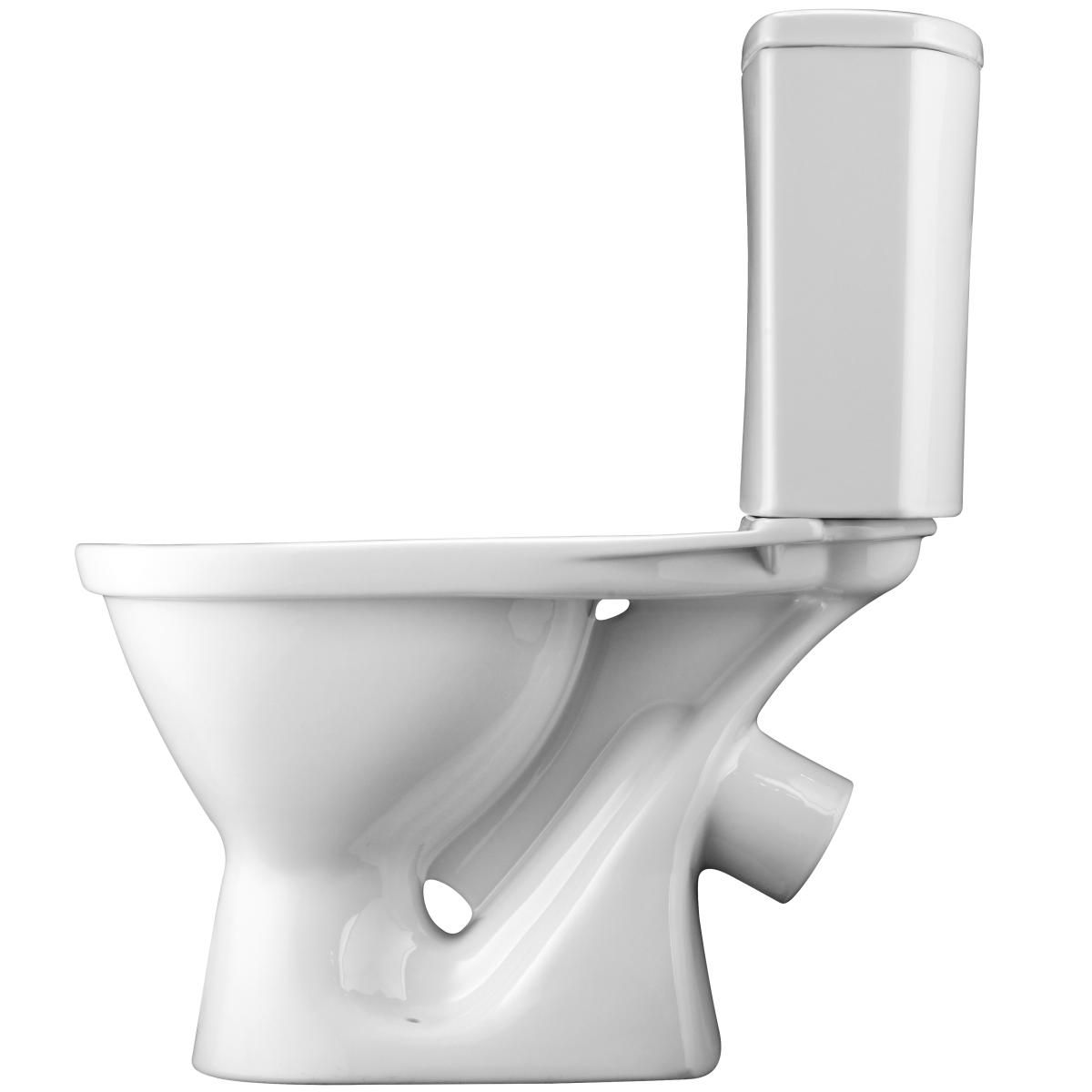 Унитаз-компакт Алькор-антивсплеск (косой вып., 2-реж. арм., сид. дюропласт) 1WH302140, САНТЕК