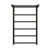 Полотенцесушитель эл. JAZZ round 80*50 черный матовый с полкой STOUT (SHQ-J2RR-F08050)