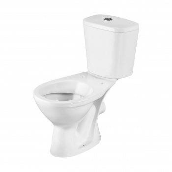 Унитаз-компакт Pro (гориз. выпуск, 1-реж. арматура, сиденье полипропилен), SANTERI