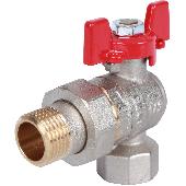 Rommer шаровой кран угловой с американкой 1/2