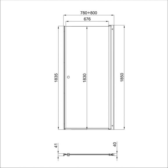 ТРИТОН Дверь душевая 