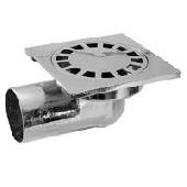 Трап  d-50 горизонталь. 100*100 мм НЕРЖАВЕЙКА (20/1) TIM BAD021002