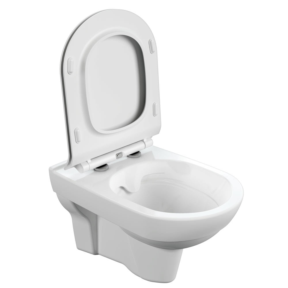 Унитаз подвесной  Cersanit CITY Clean On DPL EO slim безоб.+сиденье дюропласт микролифт,