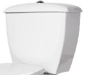 Бачок Элисса (16см) с крышкой нижний подвод без арматуры, Оскольская керамика