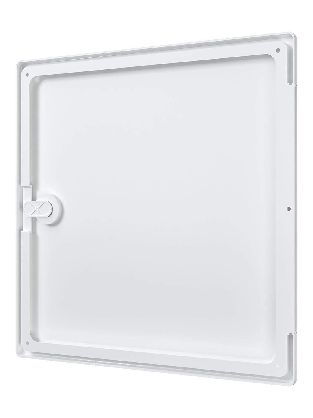 Люк ревизионный ЛТП накладной ручка-задвижка 300х300 пластик EVECS ЛТ3030П