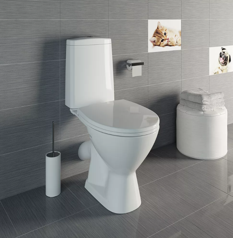 Унитаз-компакт  Cersanit JUST S- KO-JUS031-3/6-PL-w с косым выпуском