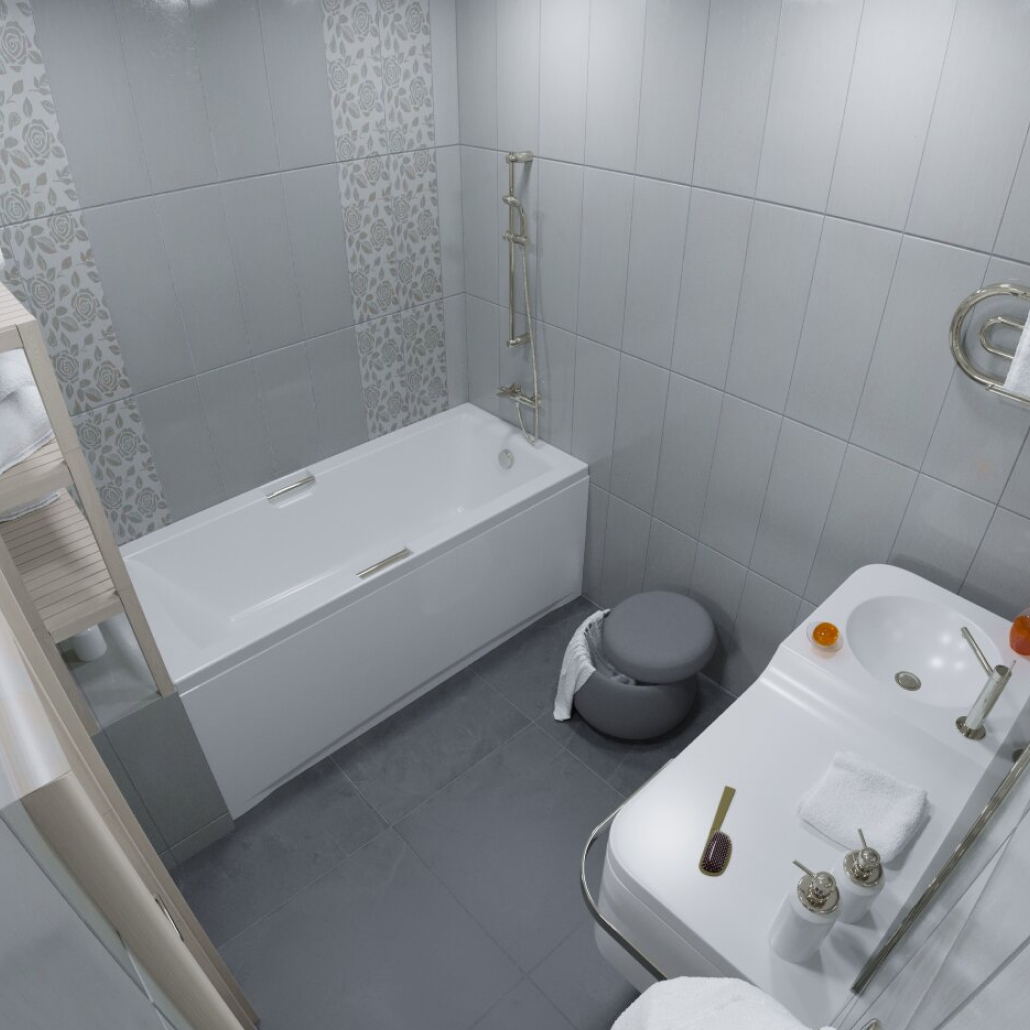 ТРИТОН Ванна Алекса прямоуг.1700х750 на каркасе без панели и сифона