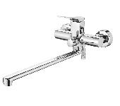 A71122 Смеситель для ванны ACCOONA с длинным изливом 350мм дивертор в корпусе латунь/хром (10)