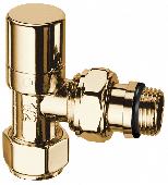 Вентиль угловой запорный для м.п. и п. тр. Ø1/2