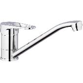 Смеситель для кухни (мойки) G-lauf 4P4-A043  (D40; на шпильке длин. излив; 240мм)